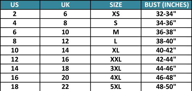MISASO Size Chart - new